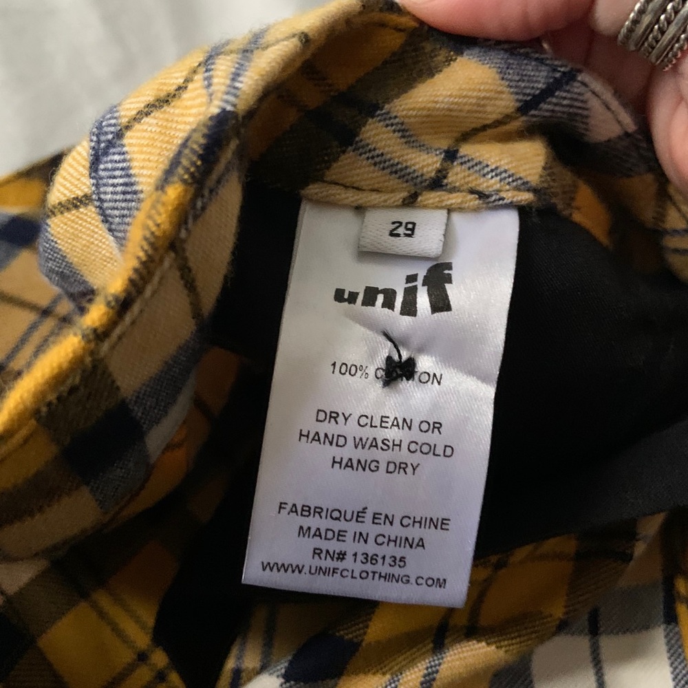 Unif Yellow Plaid Pants - Picture 4 of 4